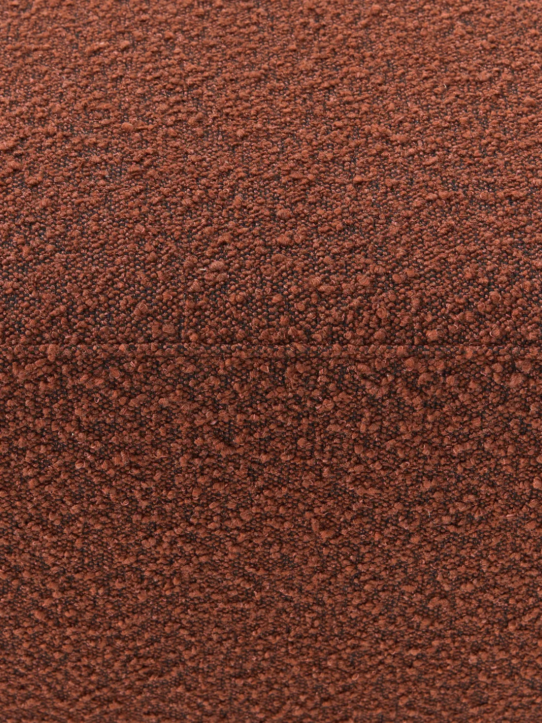 Reposapiés puf en tejido bouclé Anton