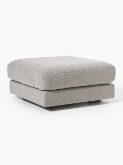 Reposapiés puf en tejido bouclé Tribeca