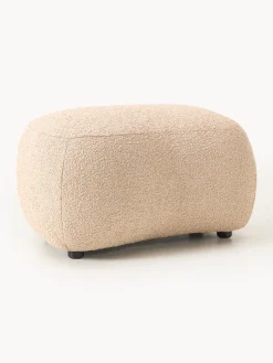 Reposapiés puf en tejido bouclé Alba