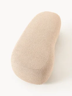 Reposapiés puf grande en tejido bouclé Alba