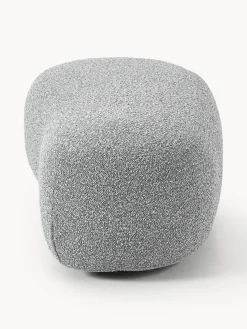Reposapiés puf grande en tejido bouclé Alba