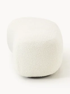 Reposapiés puf grande en tejido bouclé Alba