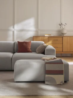 Reposapiés puf grande Melva, 116 x 42 cm