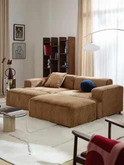 Reposapiés puf grande Melva, 116 x 42 cm