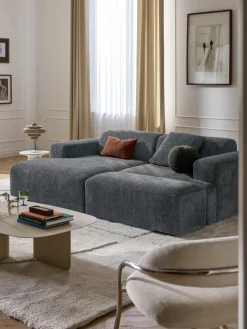 Reposapiés puf grande Melva, 116 x 42 cm