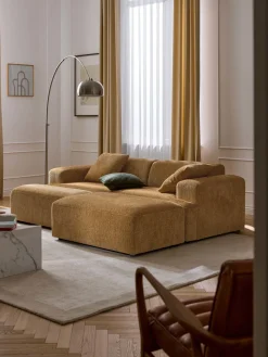 Reposapiés puf grande Melva, 116 x 42 cm