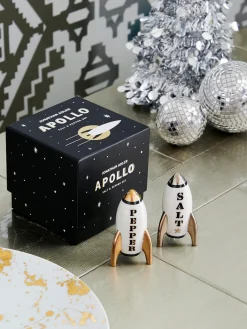 Salero y pimentero chapados en oro Apollo, 2 pzas.