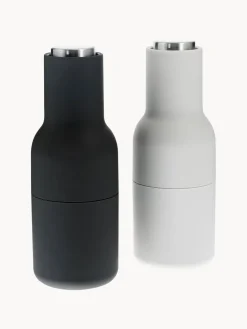 Salero y pimentero de diseño con tapa de acero inoxidable Bottle Grinder, 2 uds.