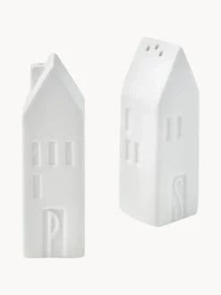 Salero y pimentero de porcelana Home, 2 uds.