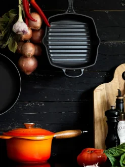 Sartén skillet cuadrada grill de hierro fundido Signature Collection