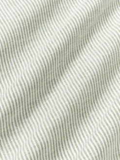 Sábana encimera de lino lavado con rayas finas Rinna