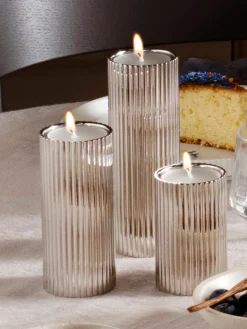 Set de candelabros con relieves Bernadotte, 3 uds.