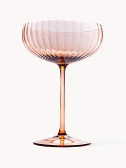 Set de copas pompadour de champán artesanales Lyon, 2 uds.