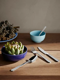 Set de cubiertos con mango acanalado Rhombe, 4 comensales, 16 pzas.