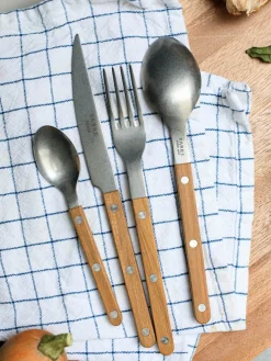 Set de cubiertos de madera de teca Bistrot, tamaños diferentes