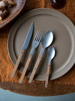 Set de cubiertos de madera de teca Bistrot, tamaños diferentes