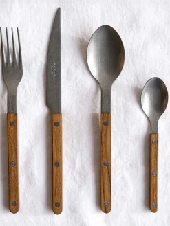 Set de cubiertos de madera de teca Bistrot, tamaños diferentes