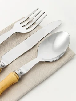 Set de cubiertos pulido a mano Bamboo, 1 comensal (5 pzas.)