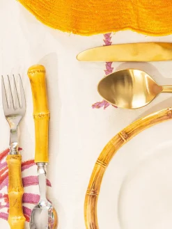 Set de cubiertos pulido a mano Bamboo, 1 comensal (5 pzas.)