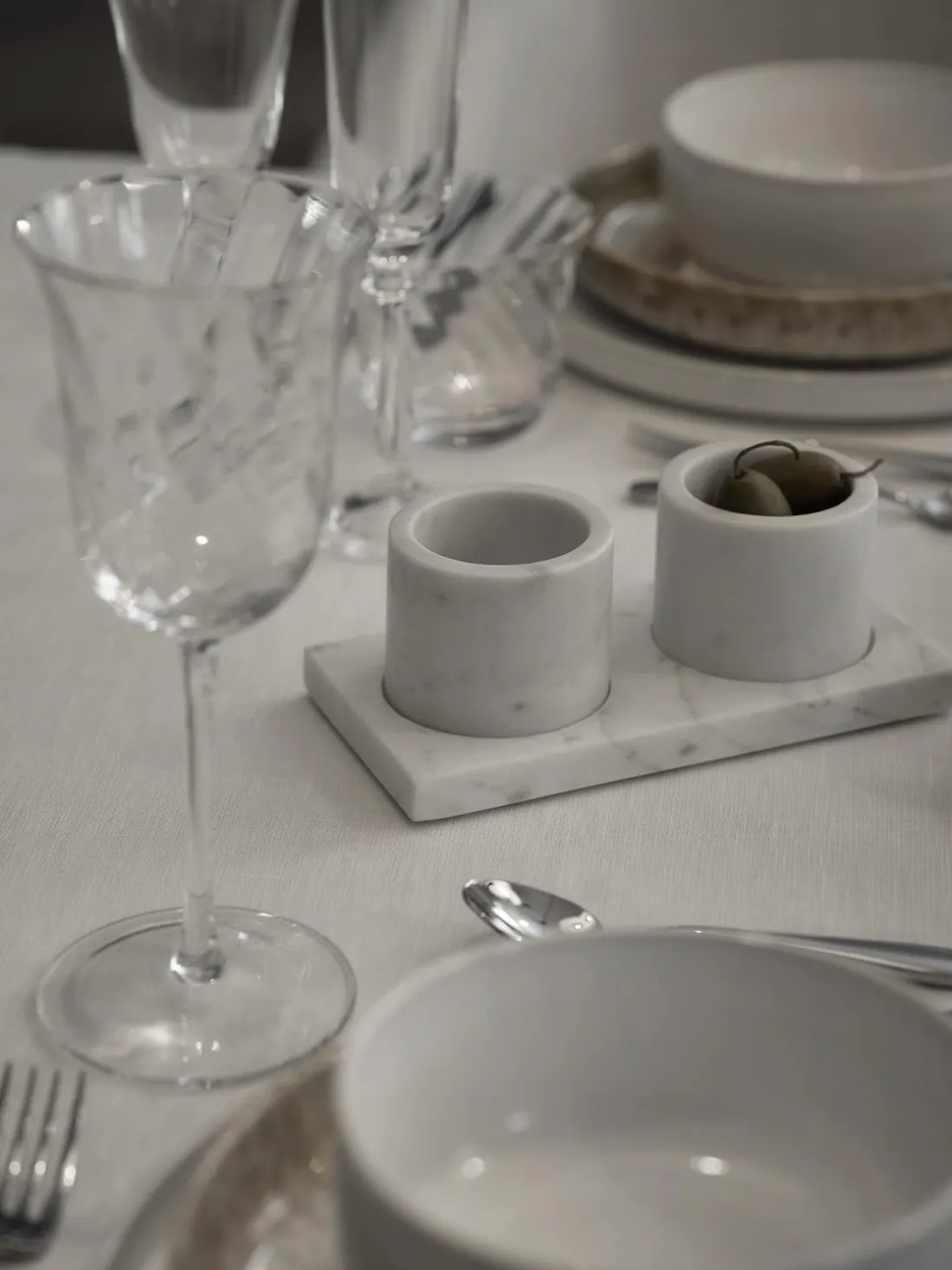 Set de cuencos pequeños de mármol Agata, 5 pzas.