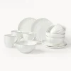 Set de desayuno de porcelana con relieves Sali, 4 comensales (12 pzas.)