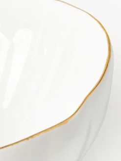 Set de desayuno de porcelana con relieves Sali, 4 comensales (12 pzas.)