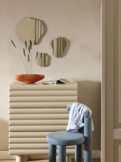 Set de espejos de pared sin marco Lia, 3 uds.