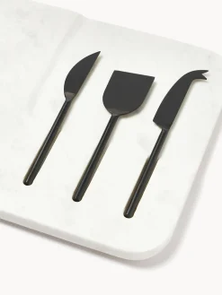 Set de fuente con cuchillos para quesos Jaya, 4 pzas.