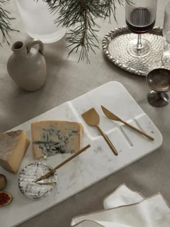 Set de fuente con cuchillos para quesos Jaya, 4 pzas.