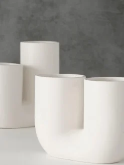 Set de jarrones artesanales de gres Filicio, 2 uds.