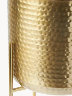 Set de macetero de metal martillado Nives, 2 uds.