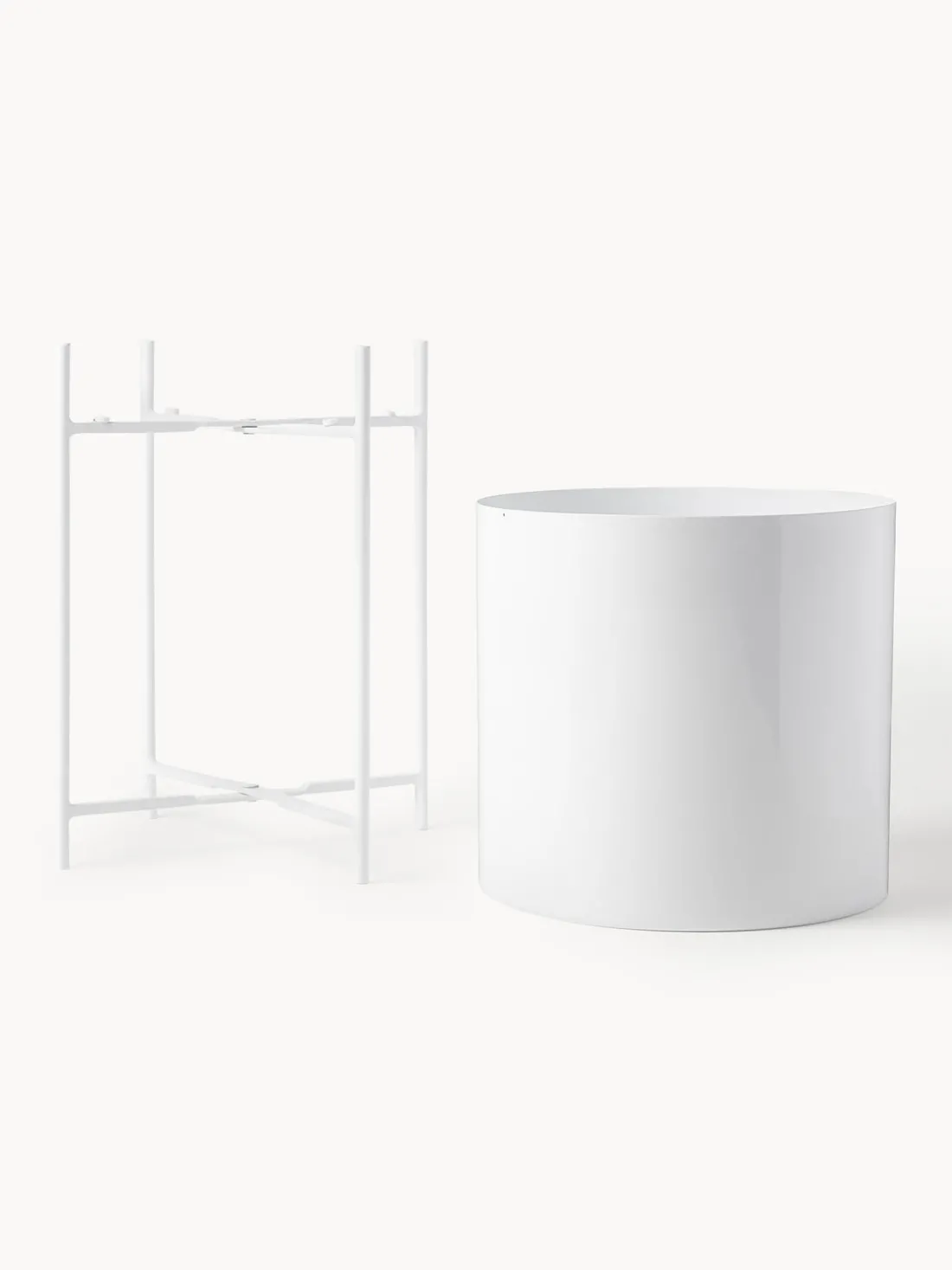 Set de maceteros de metal Mina, 2 uds.