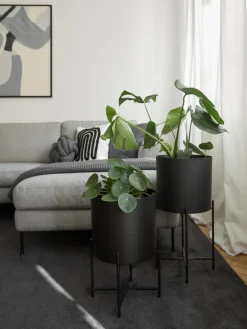 Set de maceteros de metal Mina, 2 uds.