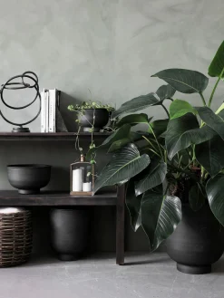 Set de maceteros grandes de metal Vig, 2 uds.