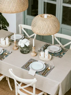 Set de manteles individuales doble cara de plástico Marrakesch, 6 pzas.