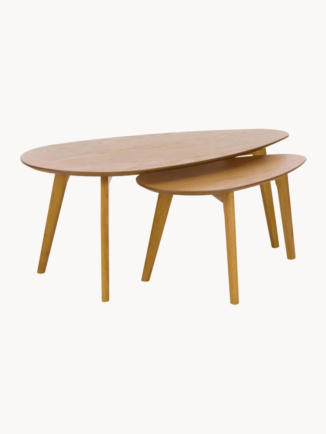 Set de mesas de centro de roble Bloom, 2 uds.