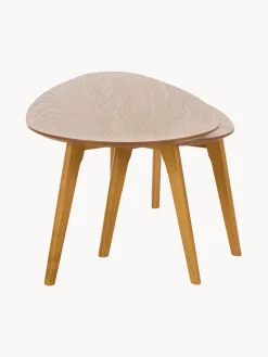 Set de mesas de centro de roble Bloom, 2 uds.