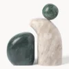 Set de piezas decorativas de mármol Nati, 2 pzas.