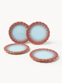 Set de platos postre artesanales Marguerite, 4 uds.