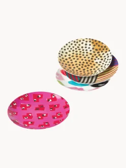 Set de platos postre de porcelana de diseño Carol, 4 uds.