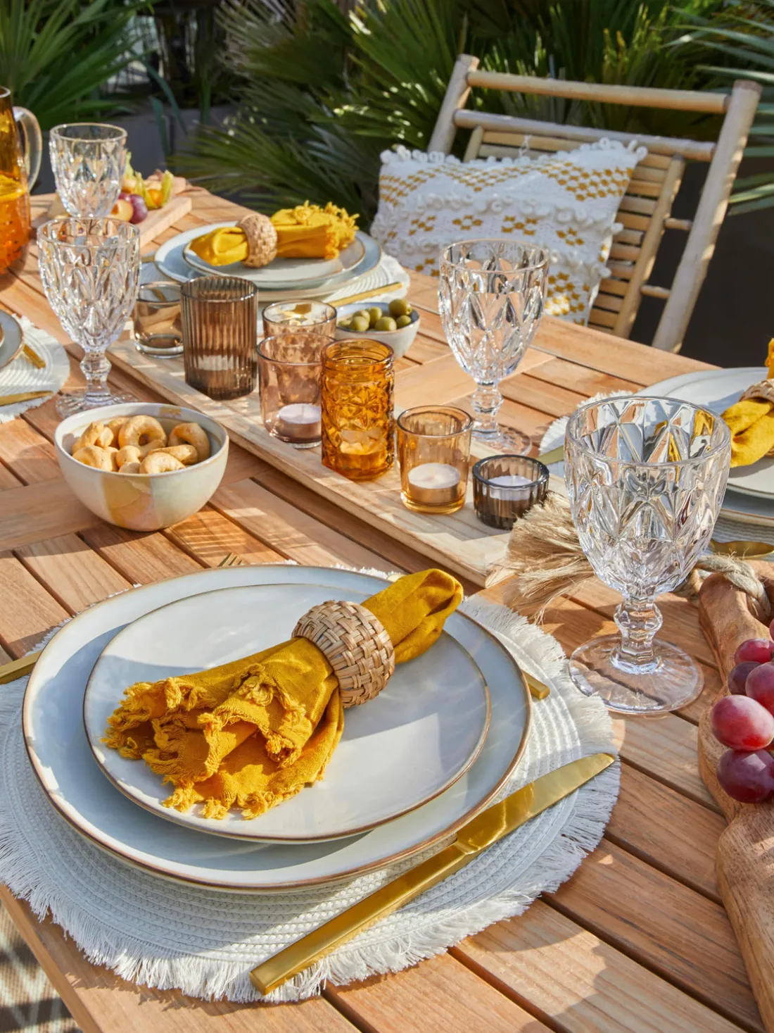 Set de portavelas de vidrio Wessel, 10 pzas.