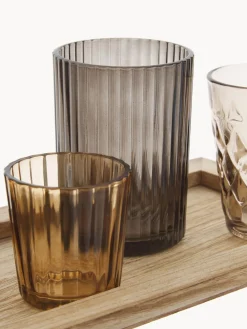 Set de portavelas de vidrio Wessel, 10 pzas.