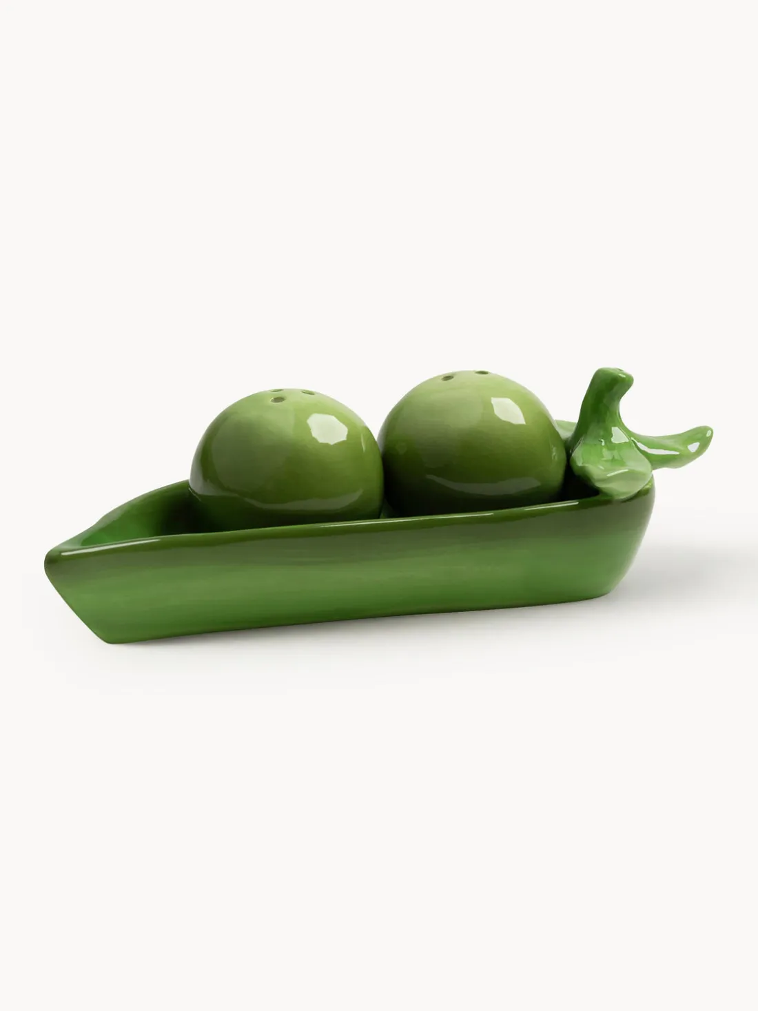 Set de salero y pimentero de dolomita Pea, 3 pzas.