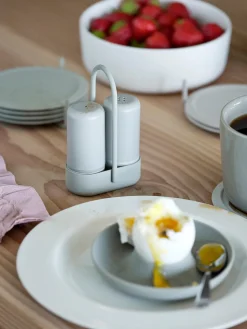 Set de salero y pimentero Singles Warm Grey, 3 piezas