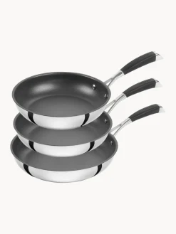Set de sartenes de acero inoxidable Poletto, 3 uds.