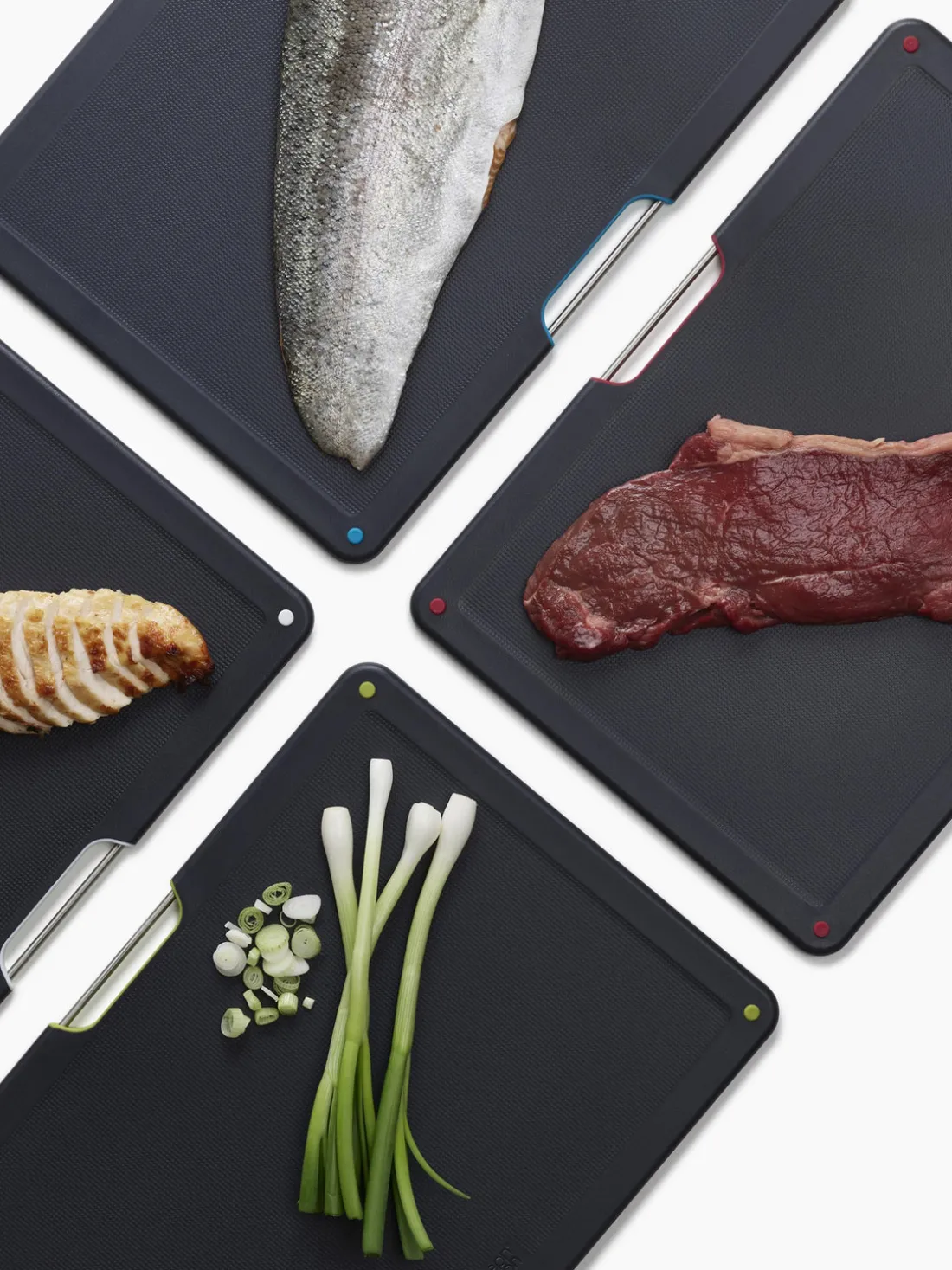 Set de tablas de cortar con soporte Folio, 5 pzas.