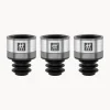 Set de tapones de vino al vacio de acero inoxidable Fresh & Save, 3 uds.