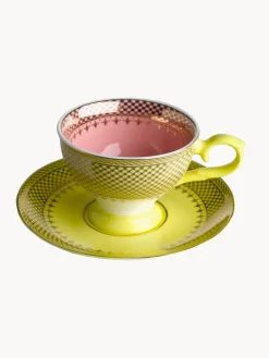 Set de tazas de espresso con platitos Grandma, 4 uds.