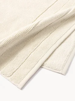 Set de toallas con borde a rayas Luxe, tamaños diferentes