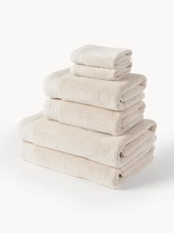 Set de toallas de algodón ecológico Premium, tamaños diferentes